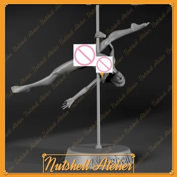 1/24 Obsega Smolo Model Slika Kit NSFW Mikro Zmanjšanje Kip Pole Dance Plesalka GK Igrača Nesestavljeni in Unpainted Brezplačna Dostava