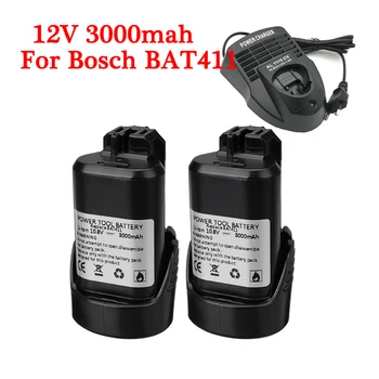 10.8 V 12V za 3,0 Ah Li-ion Akumulatorske Baterije zamenjajte za BOSCH BAT411 BAT412 BAT412A akumulatorski vijačnik električno orodje, baterije