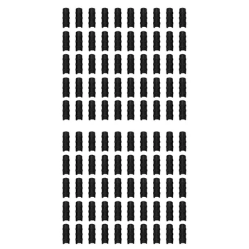 100 KOZARCEV Black Toplogrednih Plastično folijo Okvir Cevi Cev In Filmski Posnetek Clamp Priključek, Komplet Vrt Orodje 20Mm