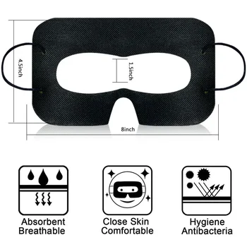 100 Pack VR Oči Masko Kritje Higieno Razpoložljivi Oči Masko Znoj Dihanje Zaščito za Obraz Za Oculus Quest 2 Pico 4 PSVR2 HTC