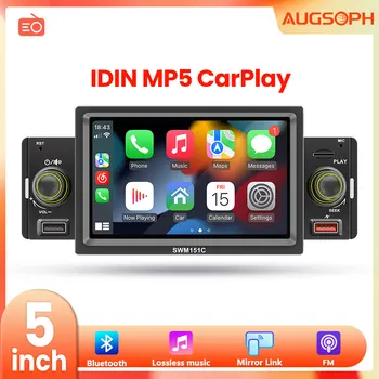 1Din avtoradio Večpredstavnostna MP5 Predvajalnik,5 palčni Universal Navigacijski z Android Auto & Bluetooth, HD Zaslon, USB TF UKV Stereo