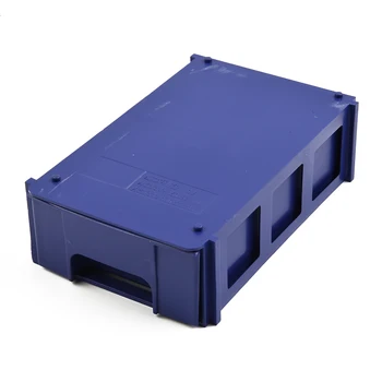 1PC Stackable Plastične Škatle za Shranjevanje Strojne Dele Modre Prozoren Predal Sestavni Vijaki Orodje Omara Rack