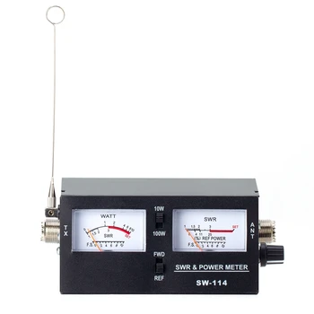 1Set SW-114 Standing Wave Merilnik Moči Test Moči Meter Moč Test Meter Za Relativne Moči 3 Funkcije Analogni