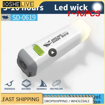 1~10PCS Prenosni Mini High Light Svetilka Power Bank Nepremočljiva Ultra Svetla USB Polnilne Močna Svetilka