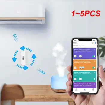 1~5PCS Tuya Wifi Smart Temperatura Vlažnost Senzor Notranji Zunanji Termometer, Higrometer Detektor Alexa Doma