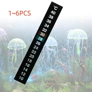 1~6Pcs Aquarium Fish Tank Termometer, Temperaturo Nalepke Akvarij Dodatki Digitalni Dvojno Obsega Stick-on Visoke Kakovosti, Trpežne