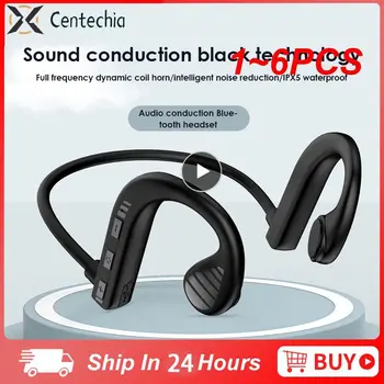 1~6PCS Šport Brezžične Slušalke Surround Zvok Kostne Prevodnosti Slušalke Nepremočljiva Šport Zmanjšanje Hrupa Čepkov