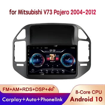 2 Din avtoradio Carplay Android Auto Autoradio Stereo za Mitsubishi V73 Pajero 2004-2012 Obračalni GPS Dvojno Snemanje BT Telefon