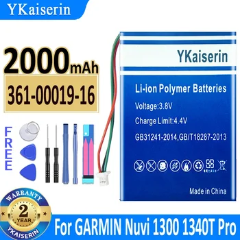 2000mAh YKaiserin Baterija Za GARMIN Nuvi 1300 1340T Pro 1350 1350T 1370 1370T 1375T 1390 1390T 1490 GPS bateria