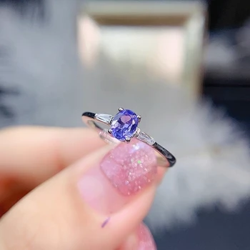 2021 tanzanite gemstone obroč za ženske, nakit naravni biser certified pravi 925 srebro zaročni prstan srečen birthstone stranka darilo