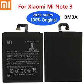 2023 Leto Xiao Mi visoko kakovost Originalne Baterije Telefona BM3A Za Xiaomi Opomba 3 Baterije 3300mAh Visoke Zmogljivosti Zamenjava Baterij