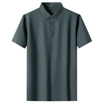2023 Poletje Polo Majice za Moške Priložnostne Barva ohlapno Fit Moški Polos Nove Poletne Modne blagovne Znamke Moških Oblačil 2520