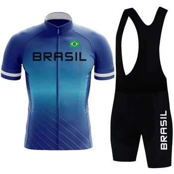 2024 Brasil Kolesarski Dres Komplet Poletnih Kratek Rokav Dihanje Moške MTB Kolo Kolesarjenje Oblačila Maillot Ropa Ciclismo Enotno Obleko