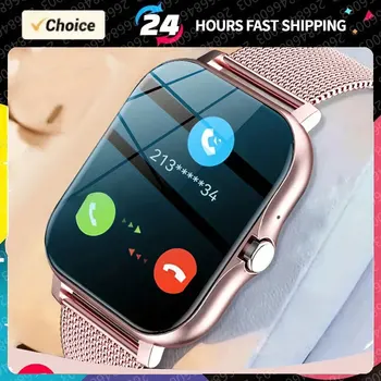 2024 Novo Pametno Gledati Ženske Moški Smartwatch Dotik Izbiranje Bluetooth Klic Glasbo Za Android IOS Fitnes Tracker Sport Smartwatch