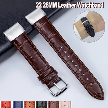 22 26 MM Usnje Watchband Za Garmin Fenix 7X 7 6X 6 Pro 5X 5 Epix Gen 2 Mehkega Materiala Smartwatch Easyfit Zapestnice Zapestnica