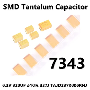 2pcs) Originalni 7343 (Tip D) 6.3 V 330UF ±10% 337J TAJD337K006RNJ SMD tantalovih kondenzatorjev
