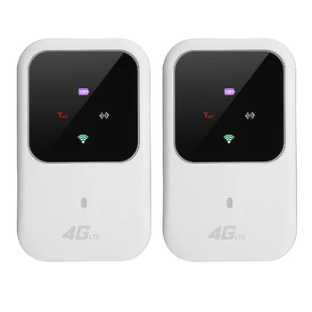 2X Prenosna 4G LTE WIFI Usmerjevalnik 150Mbps Mobilne Širokopasovne internetne dostopne točke je KARTICA Odklenjena, Wifi Modem 2.4 G Brezžični Usmerjevalnik