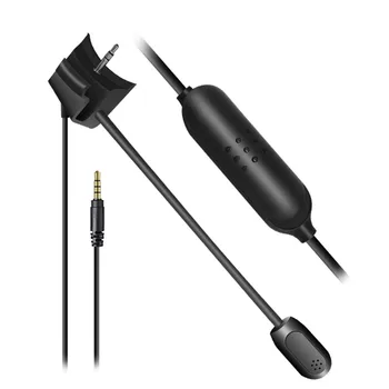 3.5 mm Aux Avdio Kabel S šumov Boom Mikrofon Nadzor Glasnosti Mikrofona Eno-gumb za Izklop zvoka Za QC35 Za QC 35 II Učinkovito