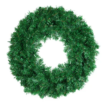 30/40/50 cm Božični Venec Umetno Zelenih Borovih Garland Rattan Božič Venec za vhodna Vrata Viseči Okraski