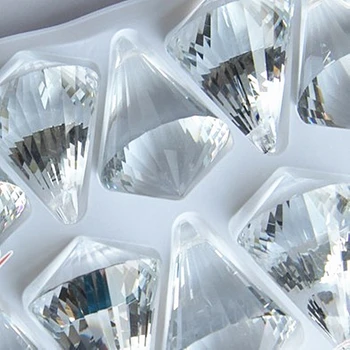 30 mm/40 mm 1 Kos Prosojni Barvi K9 Kristalno Diamond Žogo Za Kristalno Visi Suncatcher Doma Dekoracijo