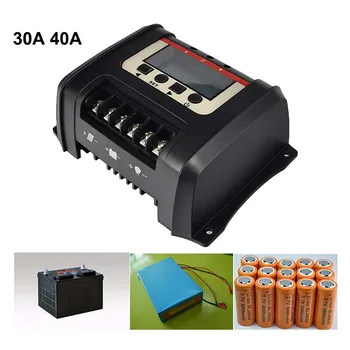 30A 40A PMW Solarni Krmilnik za Litij-3S 4S Lifepo4 svinčevih Baterij
