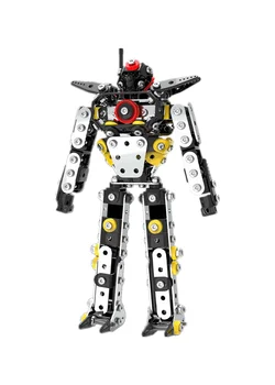 3D Zbiranja igrač za otroke izobraževalne fant inteligence robot sestavljanje kovinskih DIY iz nerjavečega jekla razvoj inteligence ostrenje