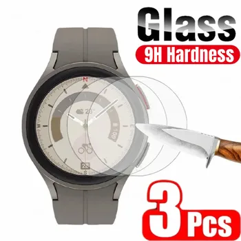 3Pcs Kaljeno Steklo za Samsung Galaxy Watch 5 pro 45mm watch5 40 mm 44 Zaščitnik Zaslon na galaxy watch5 5pro 45mm