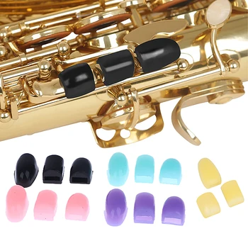 3Pcs Saksofon Palec Ostali Silikonski Tipke Vstajajo Instrument Palec Ostali Blazine Zaščitnik Trajne Glasbeni Instrumenti, Oprema