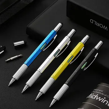 40pcs večfunkcijsko kemični svinčnik z izvijačem, vladar, duh ravni na zaslonu na dotik orodje pero, pisalo večfunkcijsko pero