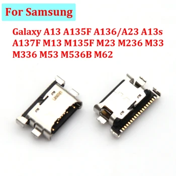 5-10PCS Polnjenje prek kabla USB priključek za Polnilnik Priključek Za Samsung Galaxy A13 A135F A136/A23 A13s A137F M13 M135F M23 M236 M33 M336 M53 M536B