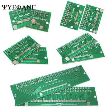 5pcs Dvojni Stranski 0,5 mm 1 mm 6/8/10/12/20/24/30/40 Pin DIP 2.54 mm FPC/FFC SMT Adapter Vtičnice Plošča PCB Board Priključek DIY KIT