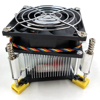 5X CPU Hladilnik, Ventilator za Hlajenje 1366 2011 1155 4-Pin Žice Nadzor Temperature In Nadzor Hitrosti Radiator Za X58 X79
