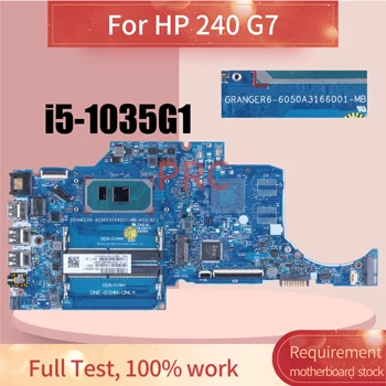 6050A3166001 Za HP 240 G7 Prenosni računalnik z Matično ploščo 6050A3166001-MB-A02 SRGKG i5-1035G1 Zvezek Mainboard Celoti Preizkušen