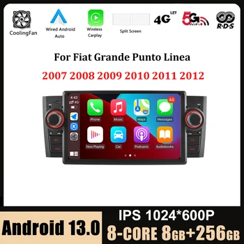 7 palčni za Fiat Grande Punto Linea 2007 2008 2009 2010 2011 2012 Android 13 avtoradio, Predvajalnik, Vodja Enote za Navigacijo Ne 2din Št DVD
