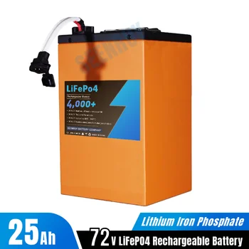72V 25Ah Lifepo4 Baterije Litij Železo Fosfat Vgrajen BMS za 1kw 2000w Električno Kolo Skuter +Polnilec