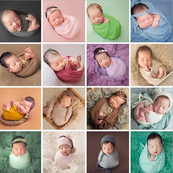 8 Barv Novorojenčka Fotografija Rekviziti Baby Obloge Fotografiranje Pribor Fotografija Studio Odejo Ozadje 40x150cm