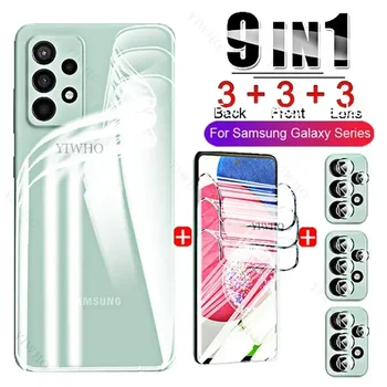 9 v 1 hydrogel film za Samsung Galaxy a52s 5G, A12, A42, A52, A72, A51, A71, 4G, ne steklo screen protector + nazaj vodo gel