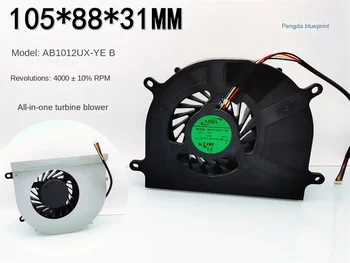 AB1012UX-YEB Vse-v-Enem Turbinski Ventilator 12V Nadzor Temperature PWM 105*88 * 31mm Velik Fan