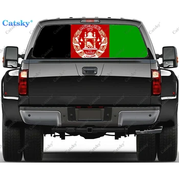 Afganistan zastava Avto Okno Nalepke Nalepke, Grafično Dekorativni Tovornjak Nalepke Perforirano Vinil Univerzalno Zaviti Avto Nalepke
