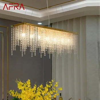 AFRA Sodobne Kristalno Luxury Obesek Lučka LED Stropni Lestenec Ustvarjalno Razsvetljavo Dekor za Dom Jedilnico, Spalnica Bar