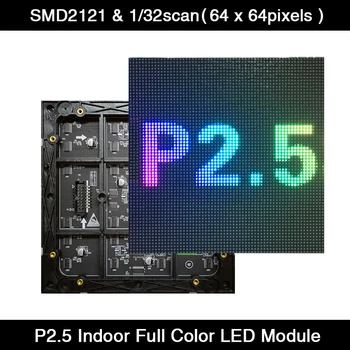 AiminRui P2.5 Zaprtih Barvno LED Zaslon SMD Plošča Modul 160*160 mm 64*64 slikovnih Pik 1/32 Scan 3in1 RGB