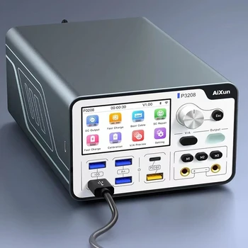 AIXUN P3208 320W Smart Urejeno Napajanje za Phone 7-14ProMax Podporo PD/QC Hitro Polnjenje Protokolov En gumb Power-on Kabel