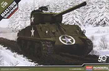 Akademija 13500 1/35 NAS M4A3 Sherman (76) W Bitki Izboklina Medium tank Model Komplet