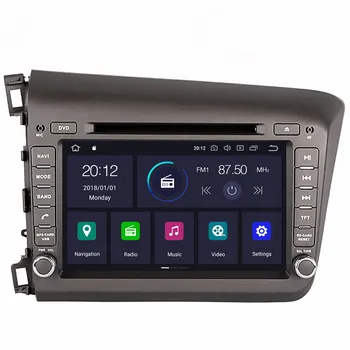 Android 10 DSP IPS Zaslon Za Honda CIVIC 2011 2012 2013 2014 2015 Avto DVD Predvajalnik Videa Predvajalnik Večpredstavnostnih GPS Navigacija Radio