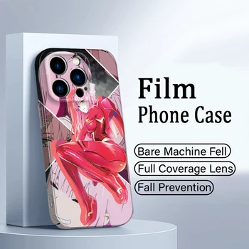 Anime Draga v FranXX Primeru Telefon Za iPhone 14 13 12 Mini 11 Pro Max X XR XS MAX SE 2020 8 7 Feilin svilnat občutek Pokrov