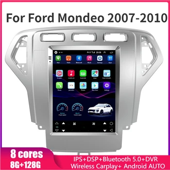 Avto GPS Navigacija Android Tesla Slog Navpično maska Za Ford Mondeo 2007 2008 2009 2010 Auto Radio Stereo Multimedijski Predvajalnik