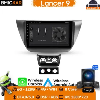 Avto Radio Večpredstavnostna Android Vodja Enote za Video Predvajalnik Za Mitsubishi Lancer 9 CS 2000 - 2010 Carplay Android Avto GPS Navigacija