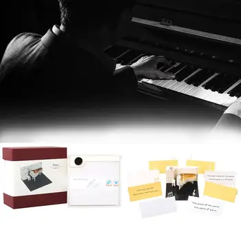 Beli Klavir Stereo Pad 3D Papir Model Natančna Izdelave Darilo Polje Kompleti Božič, Rojstni dan, Darila Za Odrasle U6T4