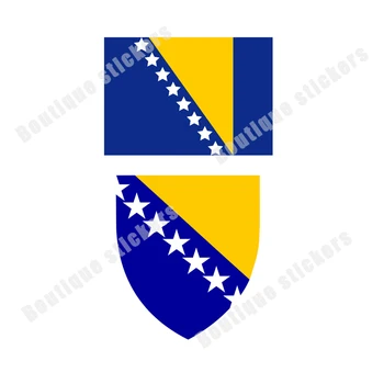 Bosanski Zastavo Bosanski Državni Grb Nalepka Pokrivna Praske Nepremočljiva zaščito pred soncem Anti-ultravijolično Priljubljena Lepe Nalepke