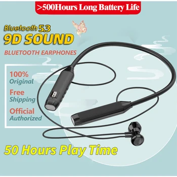 Brezžične Slušalke Bluetooth 5.3 Neckband Slušalke Magnetni Šport Nepremočljiva TWS Čepkov Blutooth Slušalke Z Mikrofon Mic